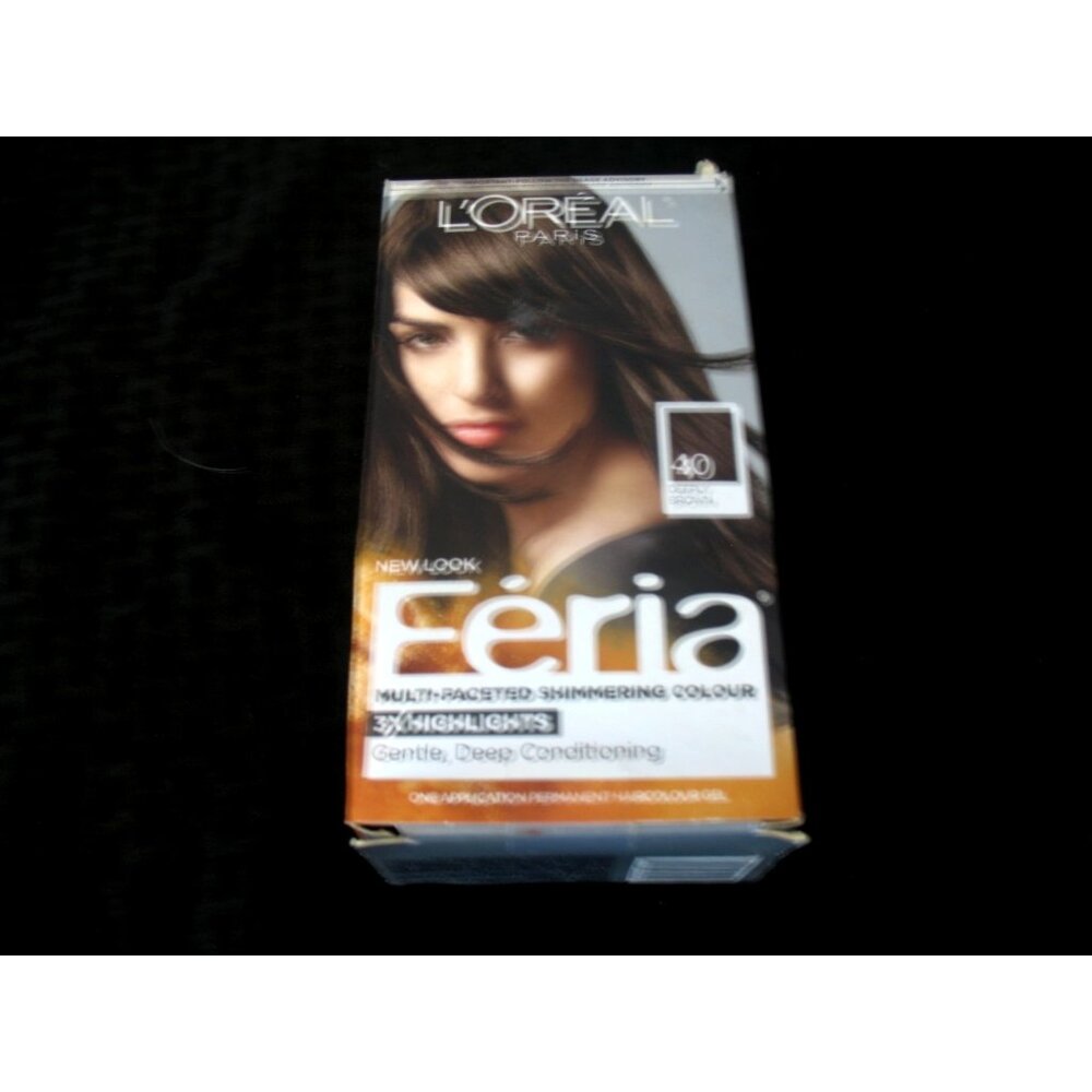 L'Oreal Paris Feria Shimmering Permanent Hair Color 40 Espresso - Deeply Brown